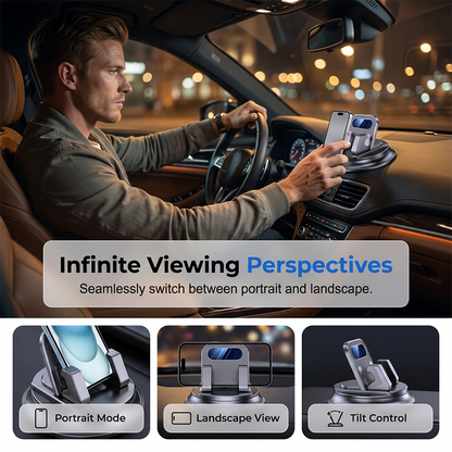 Polarvix® 🚗 40% OFF NOW!📱 Rotating Dashboard Car Phone Holder – 360° Adjustable & Anti-Slip – Hands-Free Phone Mount 🛡️