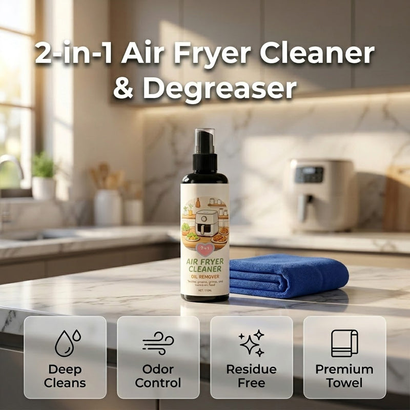Polarvix®🔥 Sale 40% OFF!✨2-in-1 Air Fryer Cleaner and Degreaser Spray