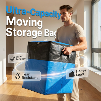 Polarvix® 📦 40% OFF NOW! 🧳 Collapsible Storage and Moving Bag – Heavy-duty handles & zippered closure – Folds flat, perfect for moving, travel or closet organization – reusable & easy to clean 🏠