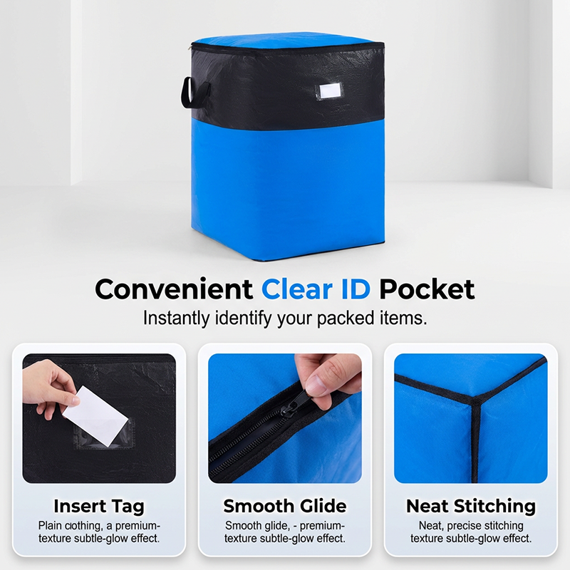 Polarvix® 📦 40% OFF NOW! 🧳 Collapsible Storage and Moving Bag – Heavy-duty handles & zippered closure – Folds flat, perfect for moving, travel or closet organization – reusable & easy to clean 🏠
