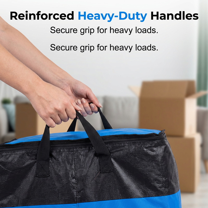 Polarvix® 📦 40% OFF NOW! 🧳 Collapsible Storage and Moving Bag – Heavy-duty handles & zippered closure – Folds flat, perfect for moving, travel or closet organization – reusable & easy to clean 🏠