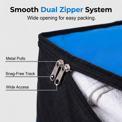 Polarvix® 📦 40% OFF NOW! 🧳 Collapsible Storage and Moving Bag – Heavy-duty handles & zippered closure – Folds flat, perfect for moving, travel or closet organization – reusable & easy to clean 🏠