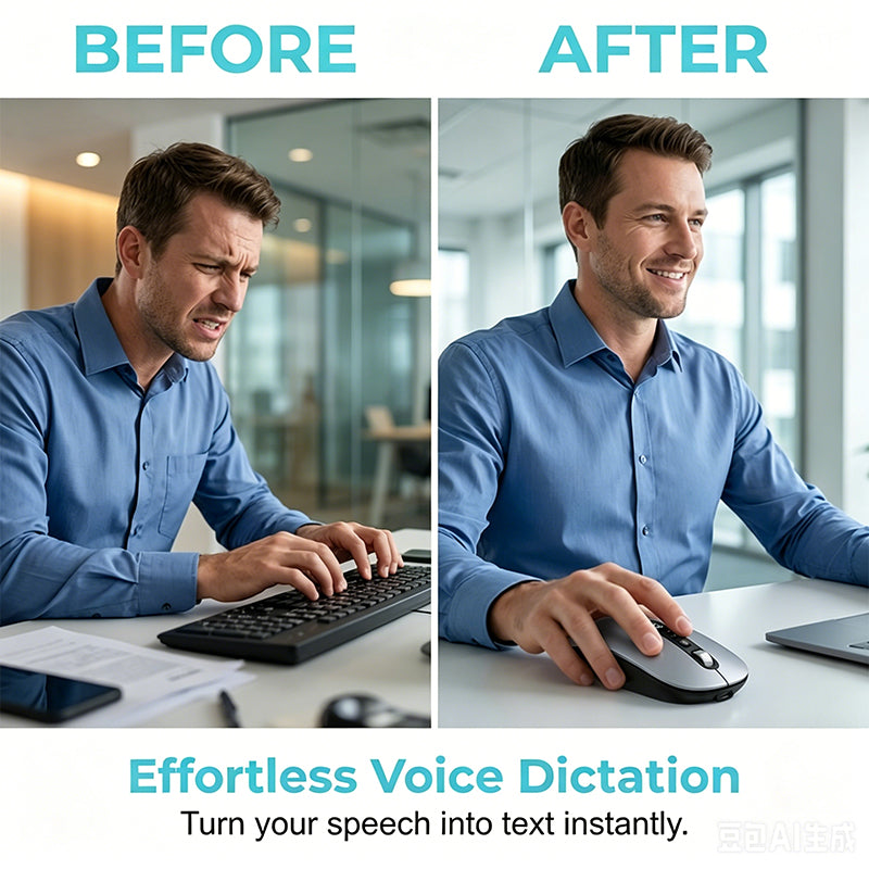 Polarvix® ⏳Limited-time 40% off⏰AI Smart Voice Wireless Mouse🖱️💬