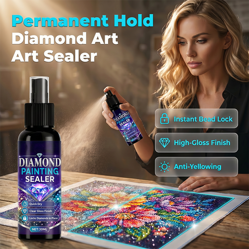 Polarvix® 💎🌟Diamond art sealer – locks beads, glossy finish, dries fast & lasts.