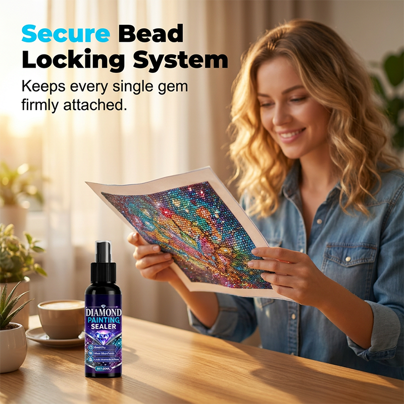 Polarvix® 💎🌟Diamond art sealer – locks beads, glossy finish, dries fast & lasts.