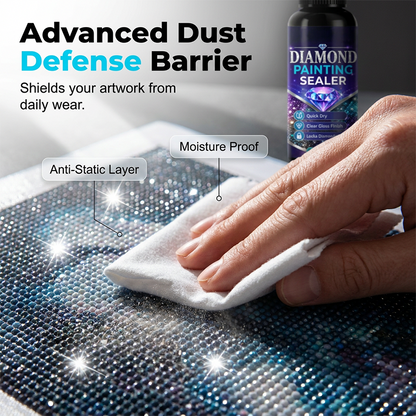 Polarvix® 💎🌟Diamond art sealer – locks beads, glossy finish, dries fast & lasts.