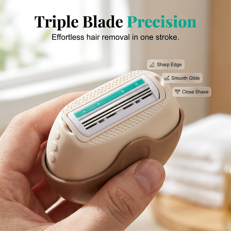 Portable 3-Layer Hair Shaver with Rotating Cover--Polarvix®