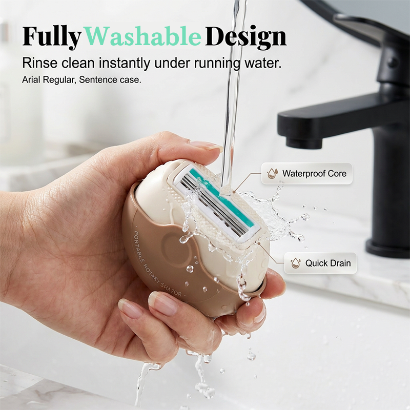 Portable 3-Layer Hair Shaver with Rotating Cover--Polarvix®