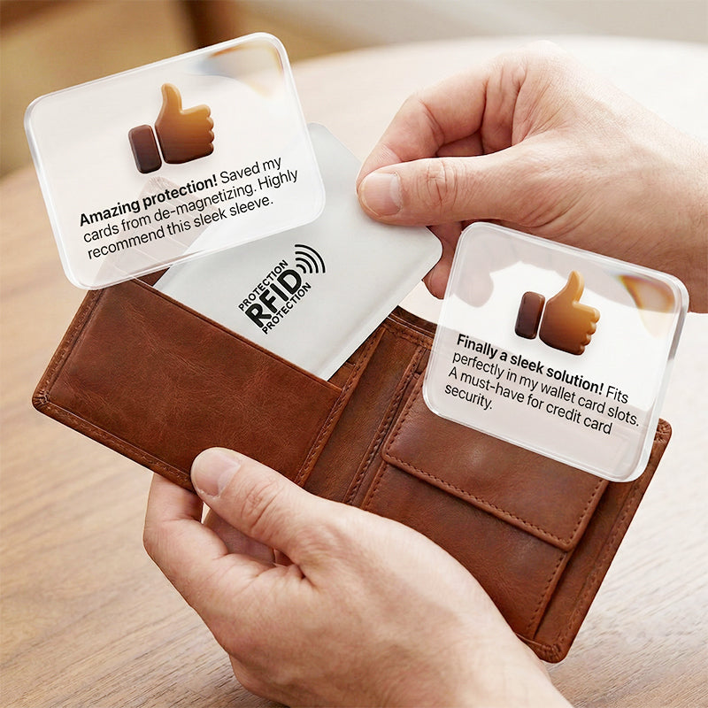 Polarvix®  🛡️🏆LAST DAY SALE 40% OFF🔥RFID Blocking Sleeves for Credit Cards💳