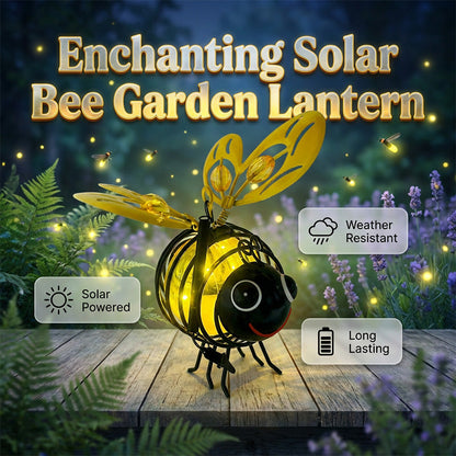 Polarvix® 🐝Hanging Solar Bee Light – Warm Amber Glow, Flicker-Free, Perfect for Garden Parties – Spread Joy Day and Night 🌞🌜