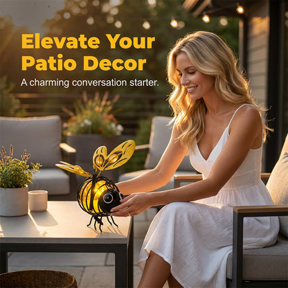 Polarvix® 🐝Hanging Solar Bee Light – Warm Amber Glow, Flicker-Free, Perfect for Garden Parties – Spread Joy Day and Night 🌞🌜