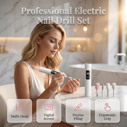 🥳2026 HOT SALE🥳50% OFF! 💅 Professional Electric Nail Polisher – Smooths thick nails. Multiple heads for shaping & buffing---Polarvix®