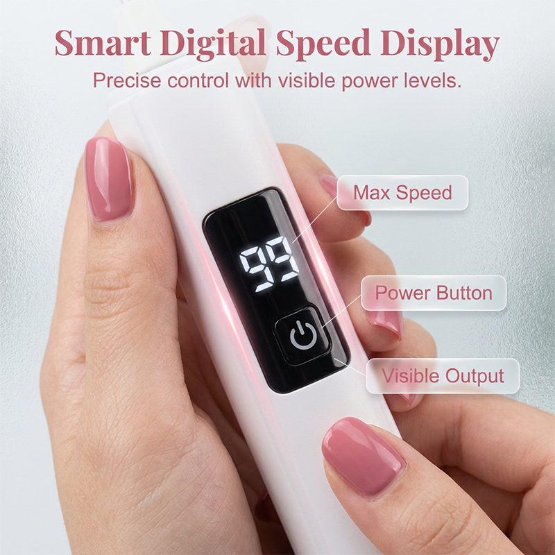 🥳2026 HOT SALE🥳50% OFF! 💅 Professional Electric Nail Polisher – Smooths thick nails. Multiple heads for shaping & buffing---Polarvix®
