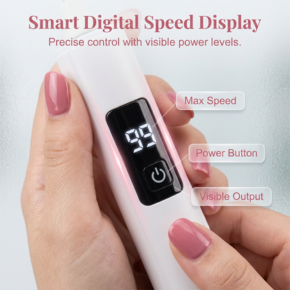 🥳2026 HOT SALE🥳50% OFF! 💅 Professional Electric Nail Polisher – Smooths thick nails. Multiple heads for shaping & buffing---Polarvix®