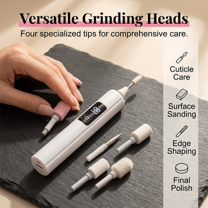 🥳2026 HOT SALE🥳50% OFF! 💅 Professional Electric Nail Polisher – Smooths thick nails. Multiple heads for shaping & buffing---Polarvix®