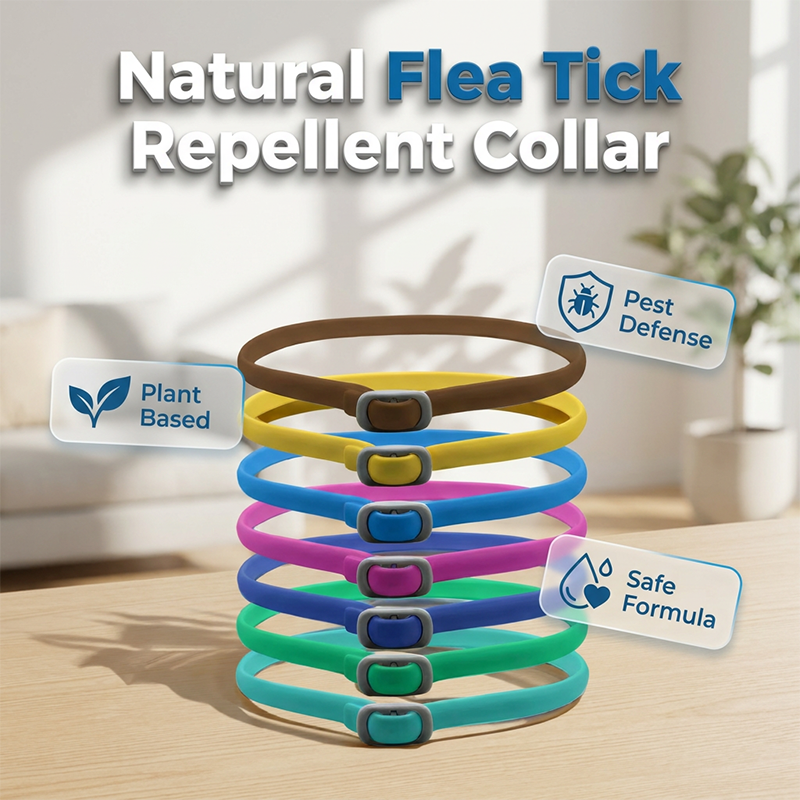 🥳2026 HOT SALE🥳💞50K+ SOLD!🌿🛡️ Natural Essential Oil Pet Pest Repellent Collar——Safe for dogs & cats! 🐾--Polarvix®