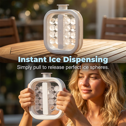 🌞Summer New Hot Selling💦Portable Silicone Ice Ball Maker Kettle🧊--Polarvix®