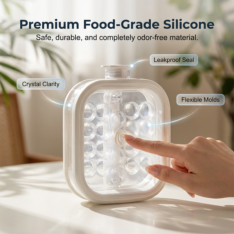 🌞Summer New Hot Selling💦Portable Silicone Ice Ball Maker Kettle🧊--Polarvix®