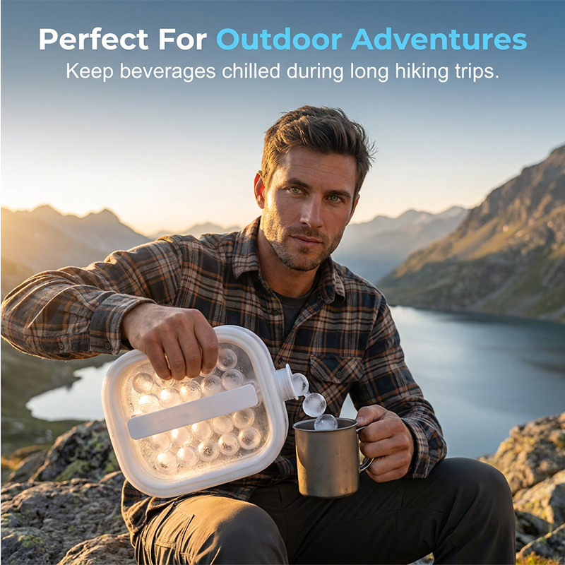 🌞Summer New Hot Selling💦Portable Silicone Ice Ball Maker Kettle🧊--Polarvix®