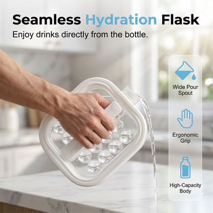 🌞Summer New Hot Selling💦Portable Silicone Ice Ball Maker Kettle🧊--Polarvix®