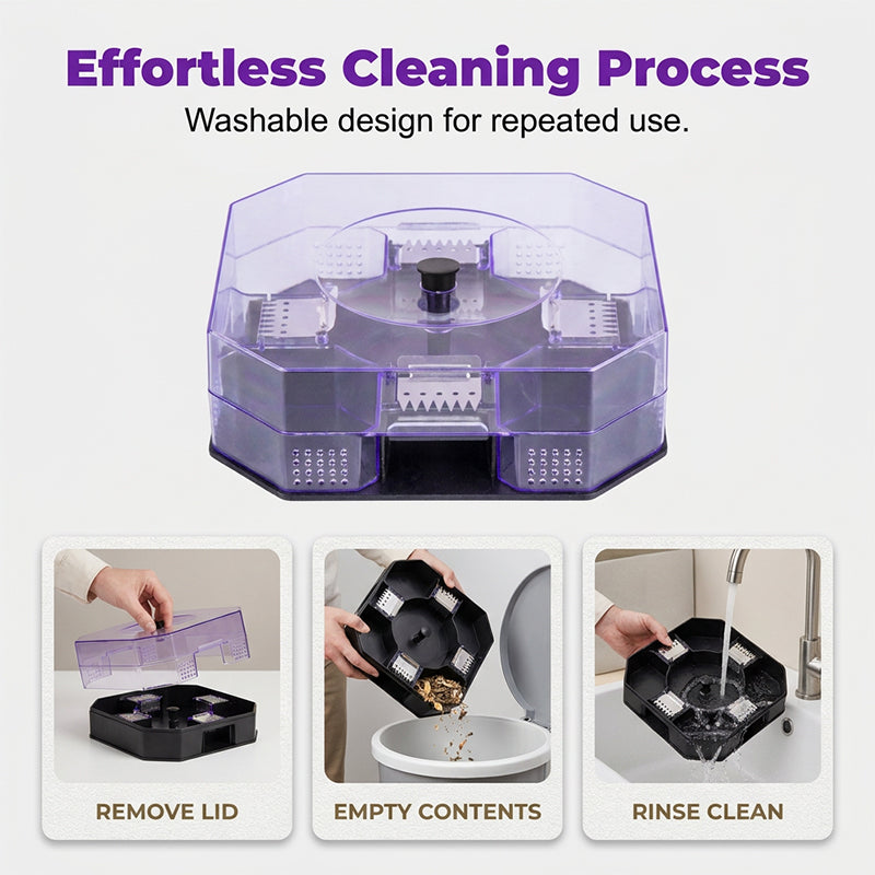⏳Time-Limited Special⏰ Reusable Roach Trap – Physical capture, no toxic sprays. One‑way doors, easy to check & clean. Safe for homes with kids & pets! 🏠✨---Polarvix®