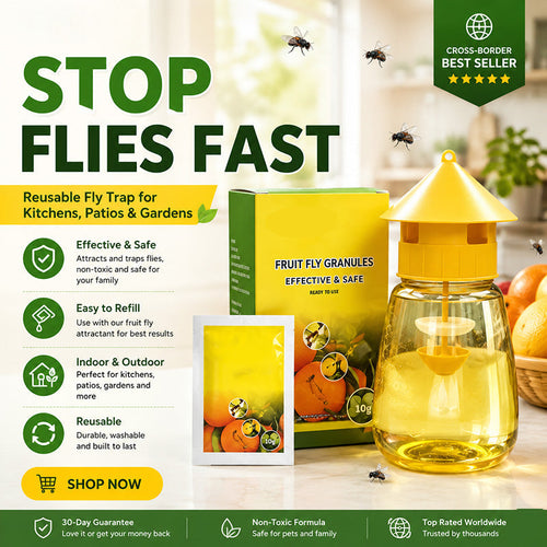 🏡 Indoor & Outdoor Hanging Fly Trap🪰 – Fast, Mess-Free Fly Control for Home & Garden---Polarvix®