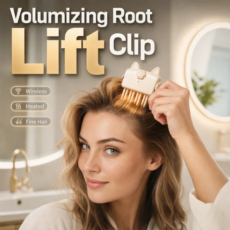 🎉2026 HOT SALE 💇 Wireless Heated Volumizing Root Lift Clip, Portable Travel Hair Styling Tool for Flat Fine Hair