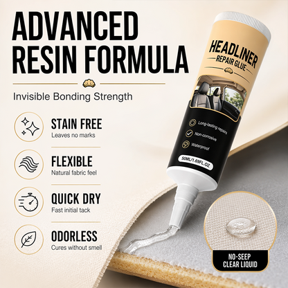 🚗 Waterproof Car Headliner Repair Glue, High Strength Adhesive for Sagging Car Ceiling & Interior---Polarvix®