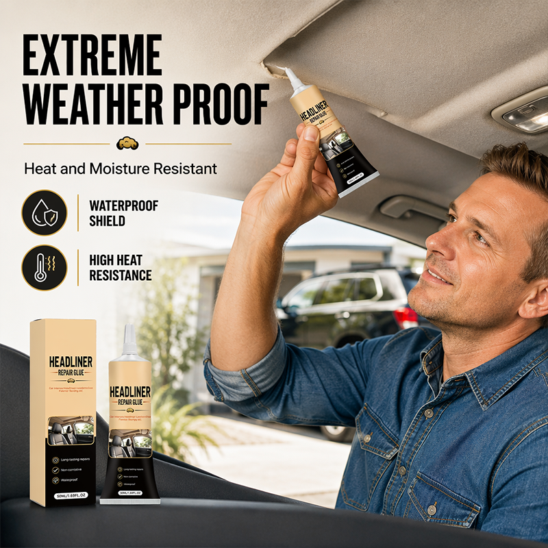 🚗 Waterproof Car Headliner Repair Glue, High Strength Adhesive for Sagging Car Ceiling & Interior---Polarvix®