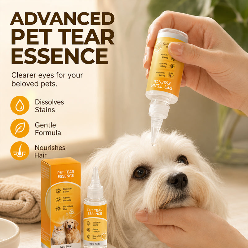 Daily Eye Cleaning--Gentle Pet Eye Stain Remover Drops, Nourishing Soothing Essence for Dogs and Cats Polarvix®