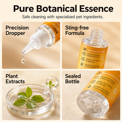 Daily Eye Cleaning--Gentle Pet Eye Stain Remover Drops, Nourishing Soothing Essence for Dogs and Cats Polarvix®