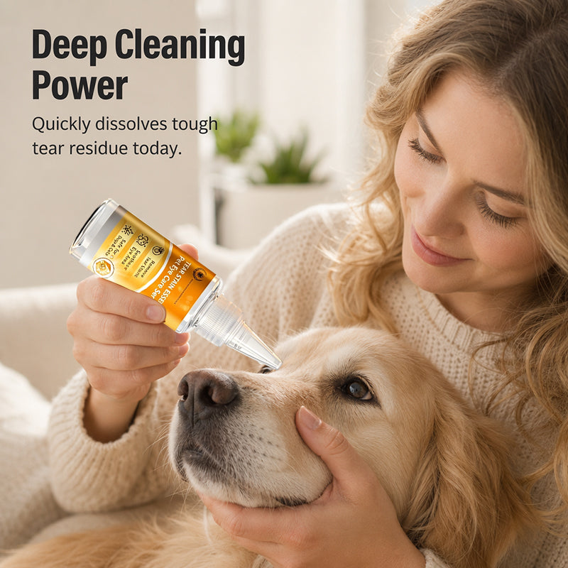 Daily Eye Cleaning--Gentle Pet Eye Stain Remover Drops, Nourishing Soothing Essence for Dogs and Cats Polarvix®