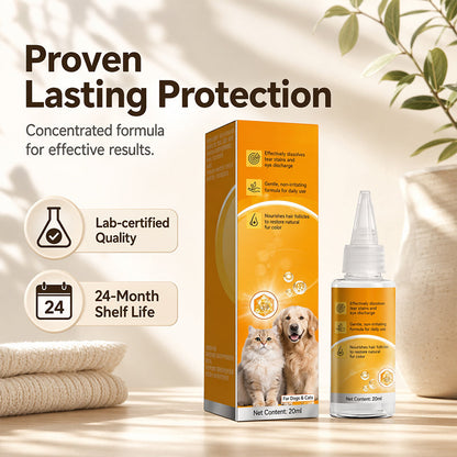 Daily Eye Cleaning--Gentle Pet Eye Stain Remover Drops, Nourishing Soothing Essence for Dogs and Cats Polarvix®