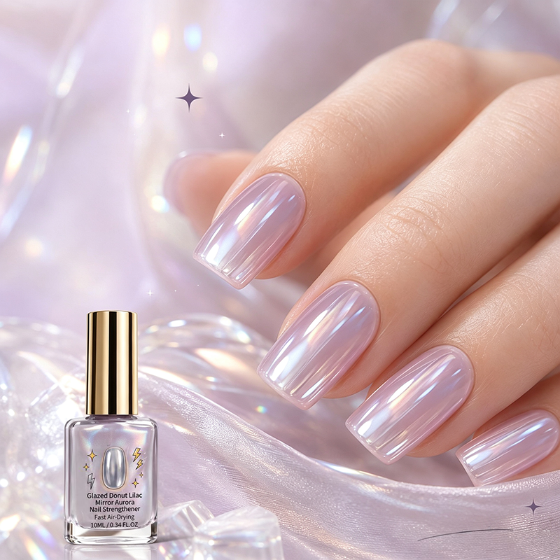 upsell ⏰ 45% OFF !! 💅 Lilac Glossy Nail Strengthener – Strengthen Weak Nails & Restore Natural Shine Polarvix®