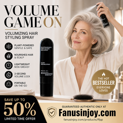 🎉Buy 3 get 2 free💇🏻‍♀️Shape in 3 Seconds! Easily Create Fluffy & Elegant Hairstyles! 👩 Peach-scented volumizing & setting spray